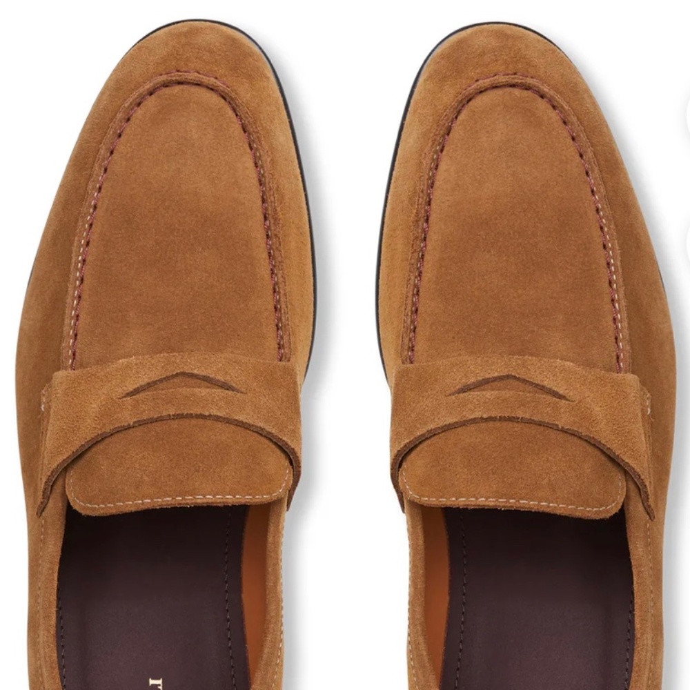 Bruno Magli Cognac Sila Penny Loafers